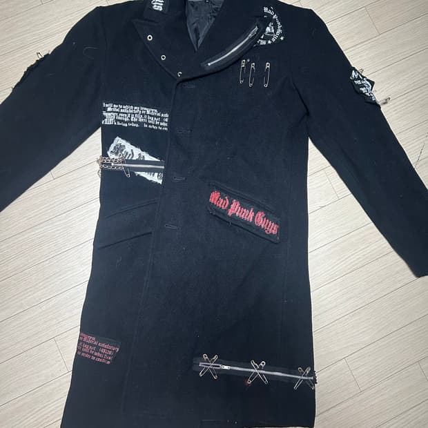 VintageAcid zazz men punk jacket  m size