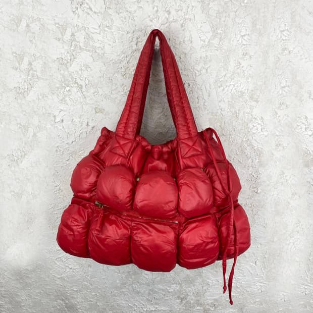 2000s 마리떼 프랑소와 저버 버블 푸퍼 포카츄 백