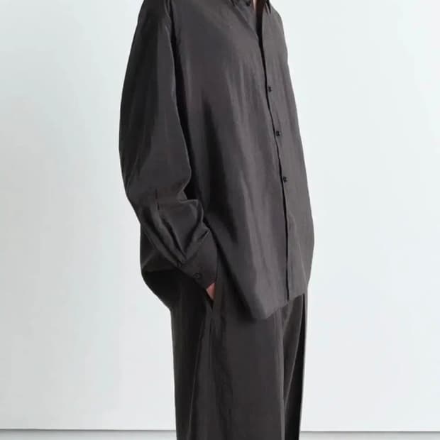 24SS 르메르 드라이실크 트위스티드 셋업 54/50 에보니