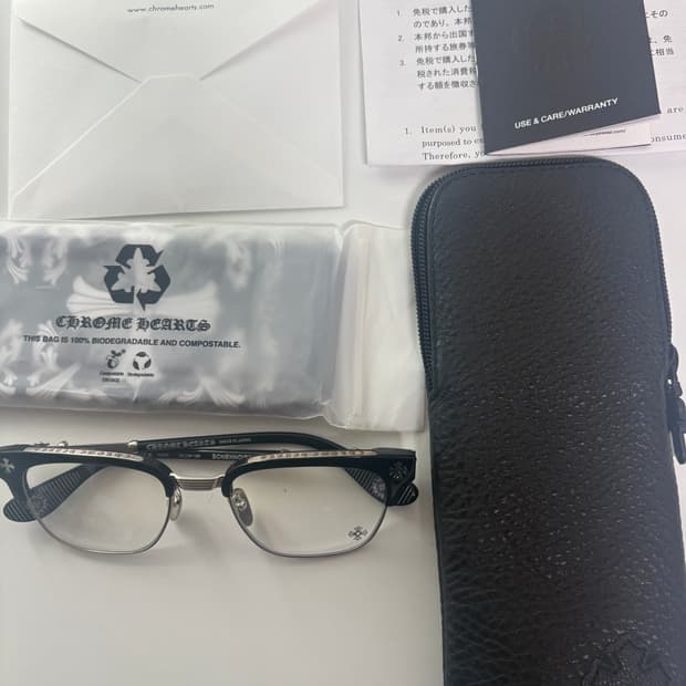 크롬하츠 안경 보넨노이슈어2 블랙/실버