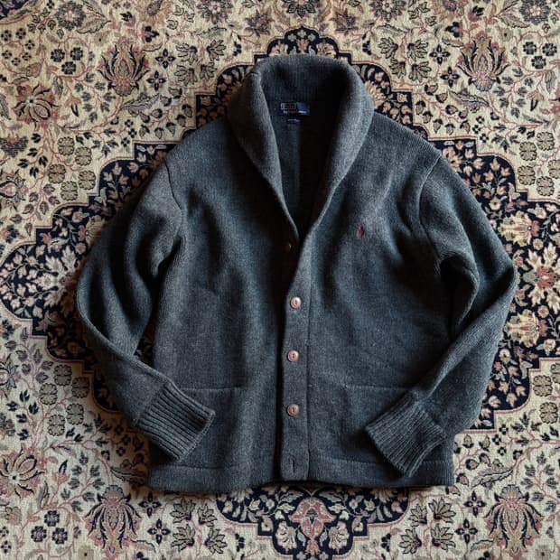 폴로 랄프로렌 숄칼라 램스울 가디건 105