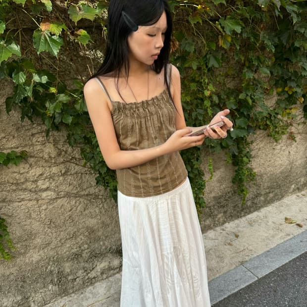 Kumikyoku flower punching sleeveless