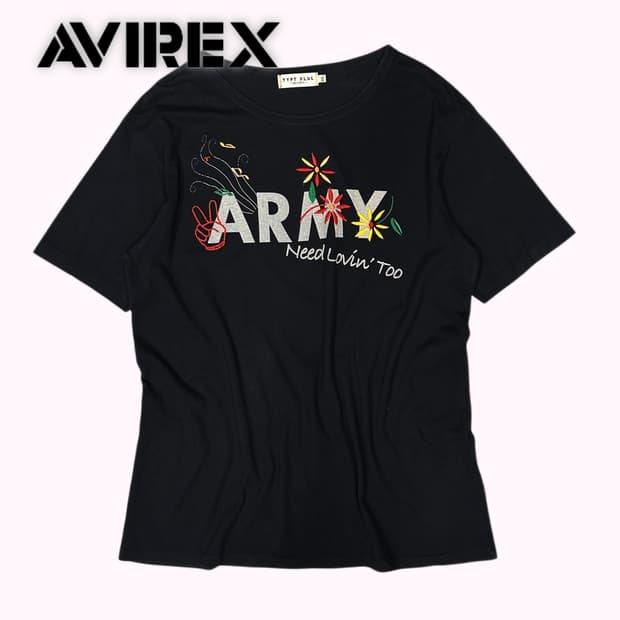 embroidery army logo t-shirt