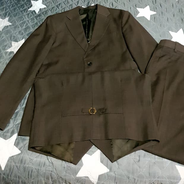 (맞춤정장) 구월양복 이태리원단 클래식 수트+베스트 셋업 다크브라운