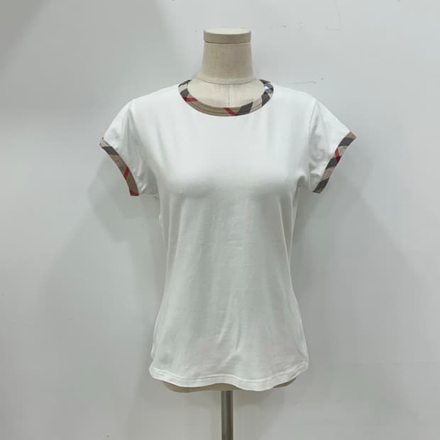 버버리 하우스 체크 라운드 반팔