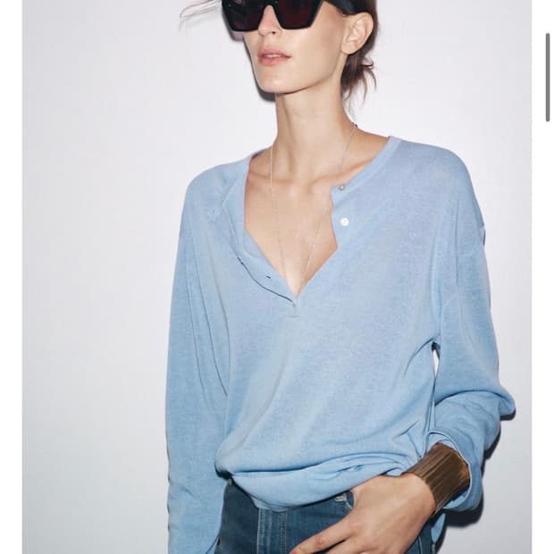 zara 오버사이즈 플레인 니트