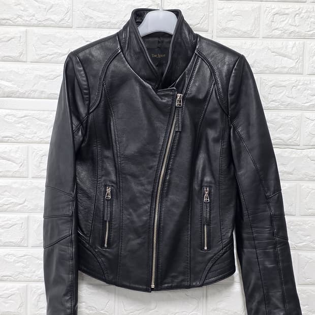 택포// 아이받바바 양가죽 라이더 자켓 S