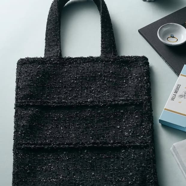 트위드 에코백 숄더백