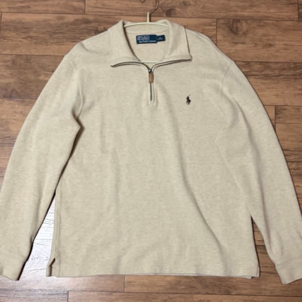 폴로 반집업 아이보리