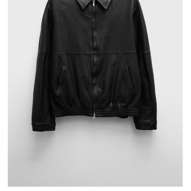 [M] 유스 워시드 레더 블루종 Washed Leather Blouson