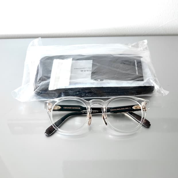 크롬하츠 딩가롱링롱2 크리스탈 블랙/골드 안경