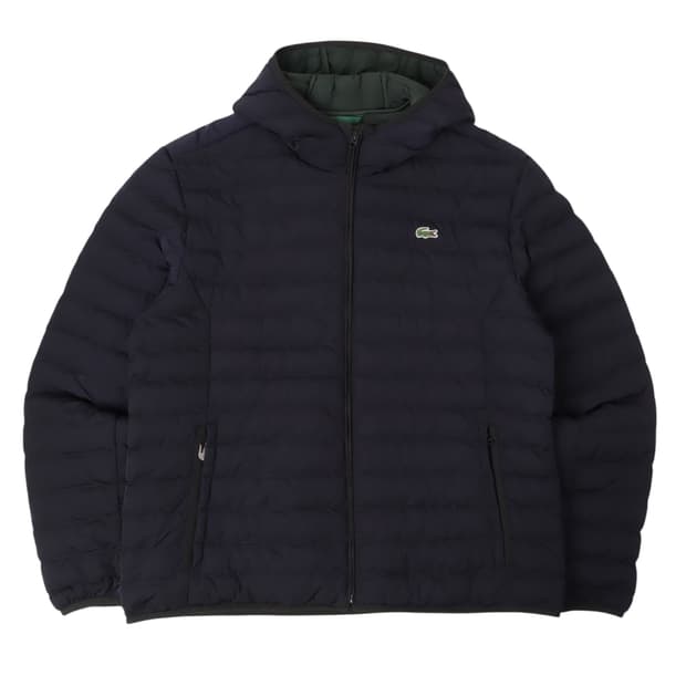 라코스테 후디 나일론 네이비 경량패딩