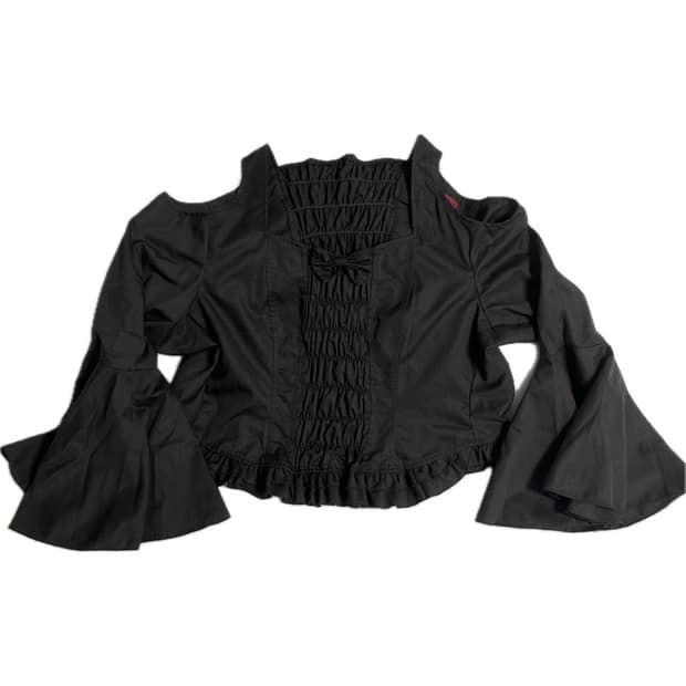 바디라인 블라우스 고딕 고스 