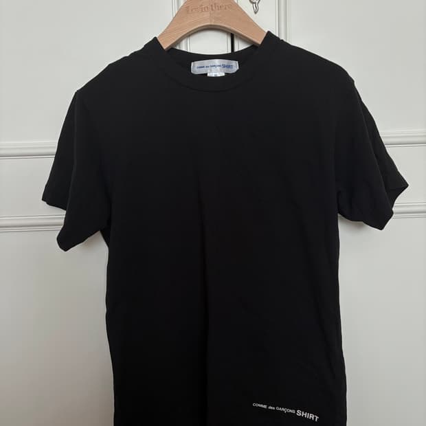 꼼데 가르송 셔츠 티셔츠 블랙 xs