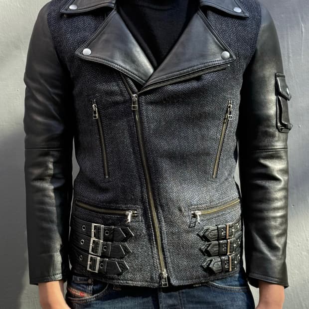 해리스 트위드 라아더 자켓