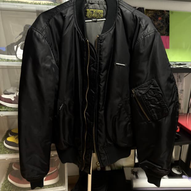 (S) 디스이즈네버댓 빈티지 항공점퍼 블랙