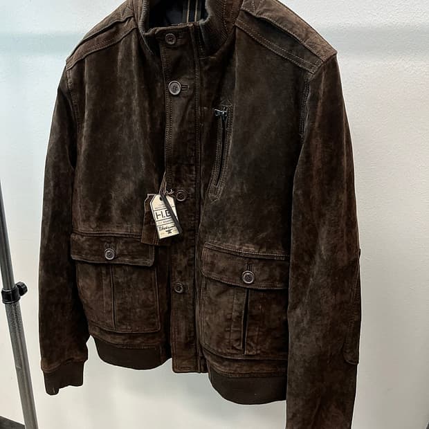 110) HE MANGO A1 스웨이드 자켓