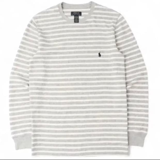 구해요) 엄성현 폴로 랄프로렌 그레이 스트라이프 롱슬리 브 티셔츠 구해요