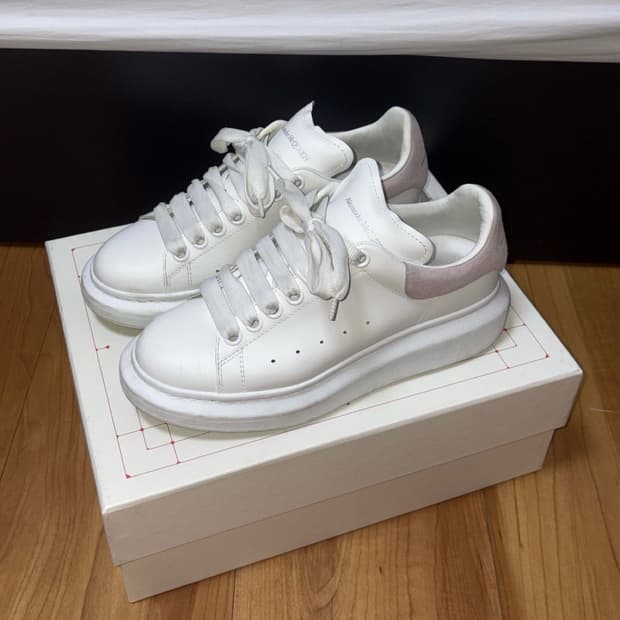 알렉산더맥퀸 오버솔 핑크탭 240 