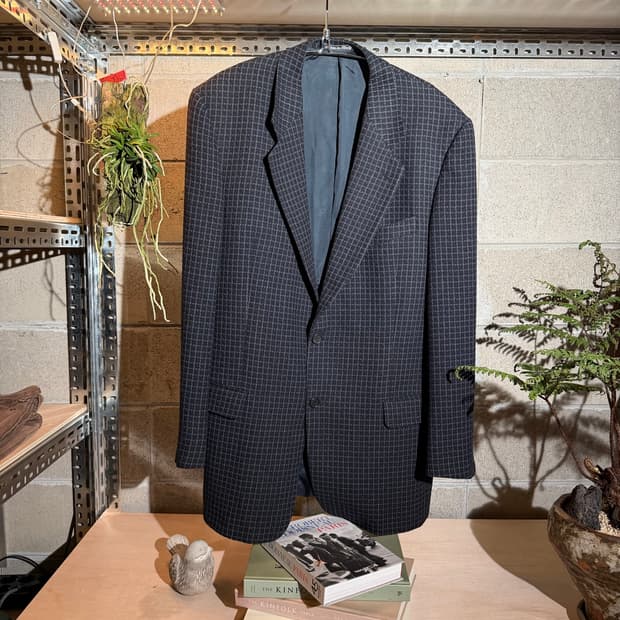 [L~XL]리처드 기어보다 멋질지도..? 마니 버진 울 체크 자켓코트