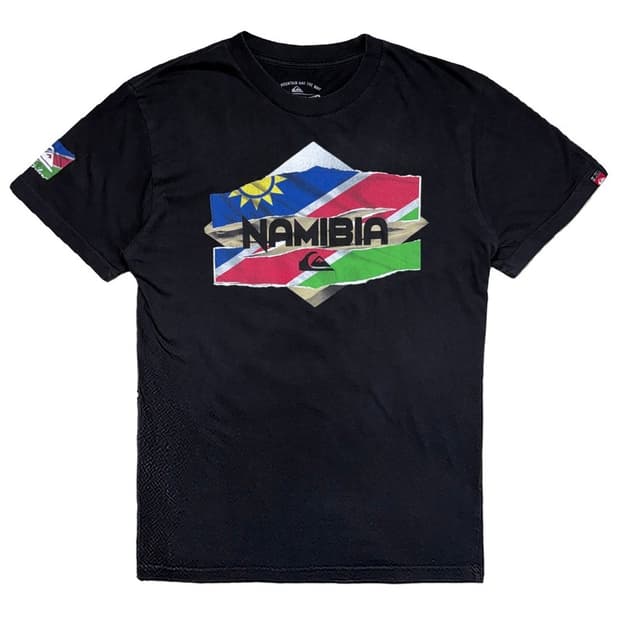 QUIKSILVER 프린팅티 블랙 S