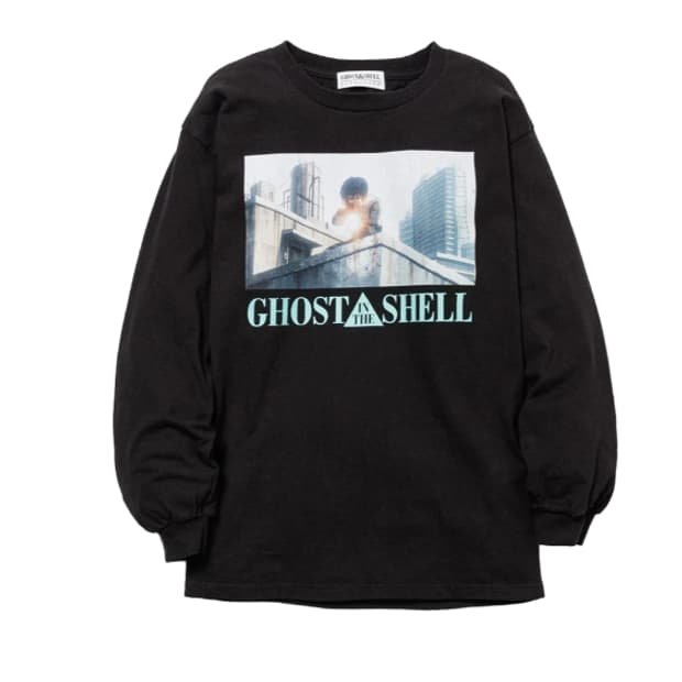 플래그스터프 공각기동대 쿠사나기 롱 슬리브 티셔츠 블랙 M