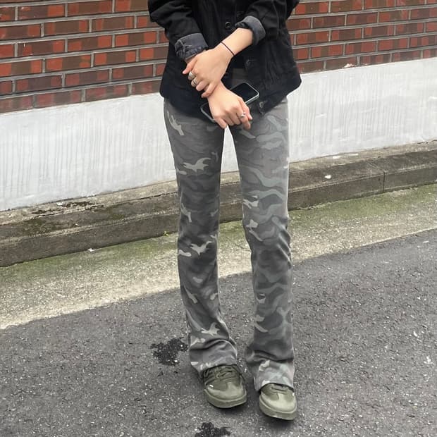카모 패턴 트레이닝 팬츠