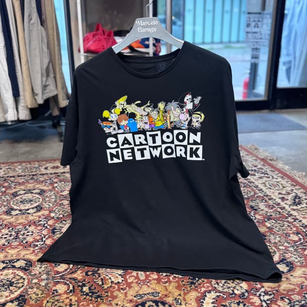 빈티지 카툰 애니 그래픽 반팔 티 xxl (689)