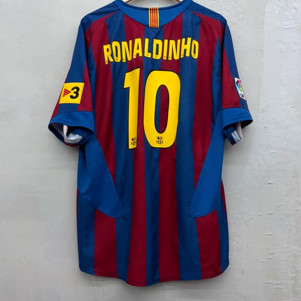 나이키 05-06 FC 바르셀로나 홈 리그.ver No.10 호나우지뉴