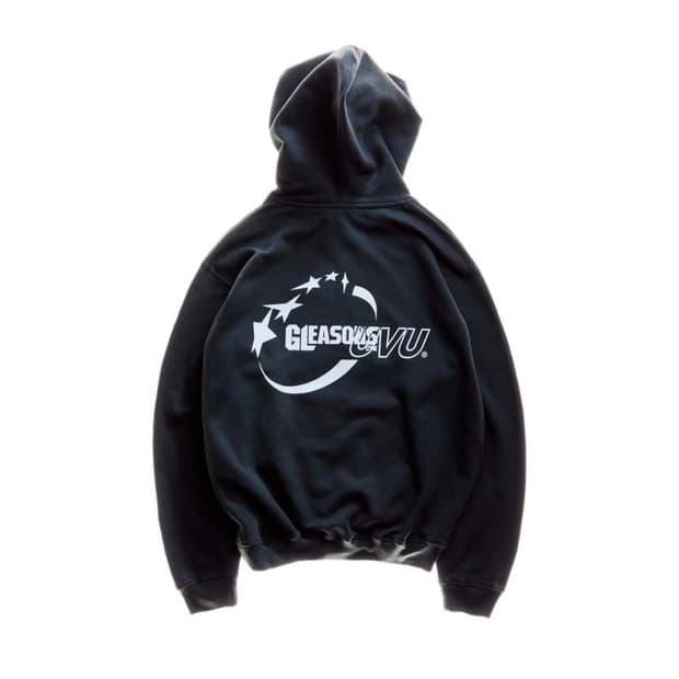[XL] uvu x 글리슨짐 후드 블랙