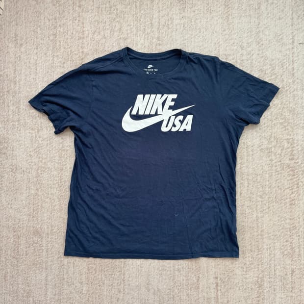 나이키 네이비 USA 로고 반팔 티셔츠 xl