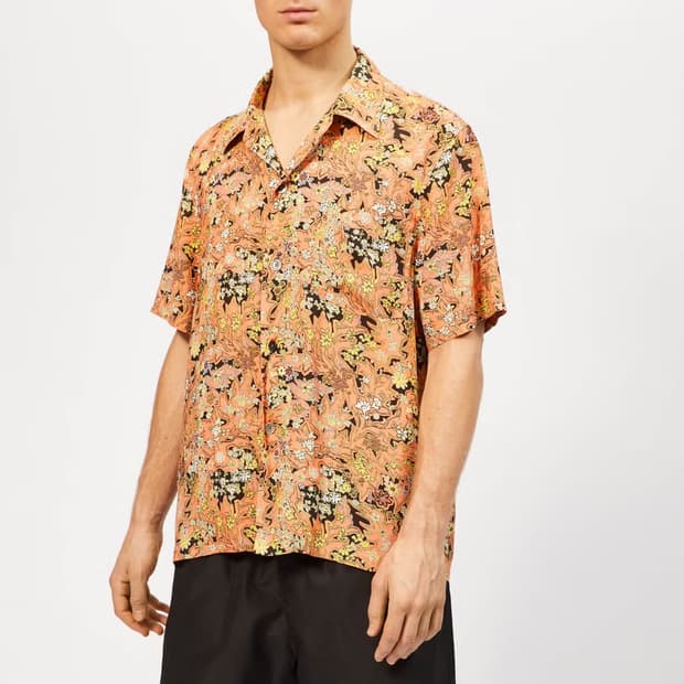 Ourlegacy 아워레가시 셔츠 red plant print shirt