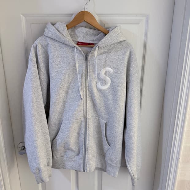 슈프림 S로고 후드집업 L