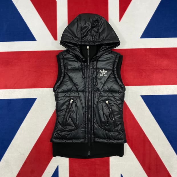 아디다스 패딩 베스트 여성 90 실측 55 