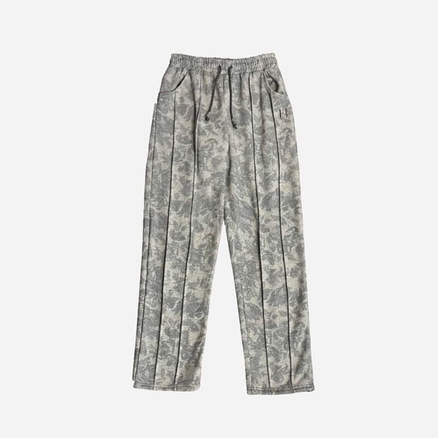 뉴얼린 플라워 엠블럼 팬츠 그레이 팔아용