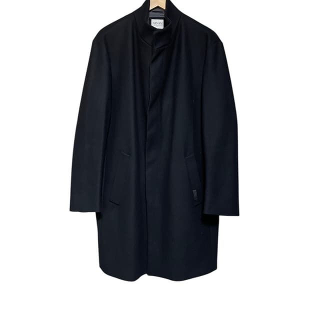  아르마니 콜레지오니 블랙 코트 