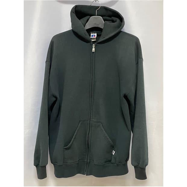 (XL) 90s 러셀 애슬래틱 50/50 후드 집업 블랙