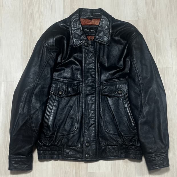 빈티지 양가죽 레더 점퍼 블루종 가죽 자켓