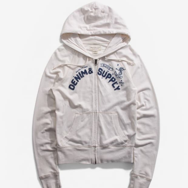 H-2746 polo denim&supply 딱붙 후드집업