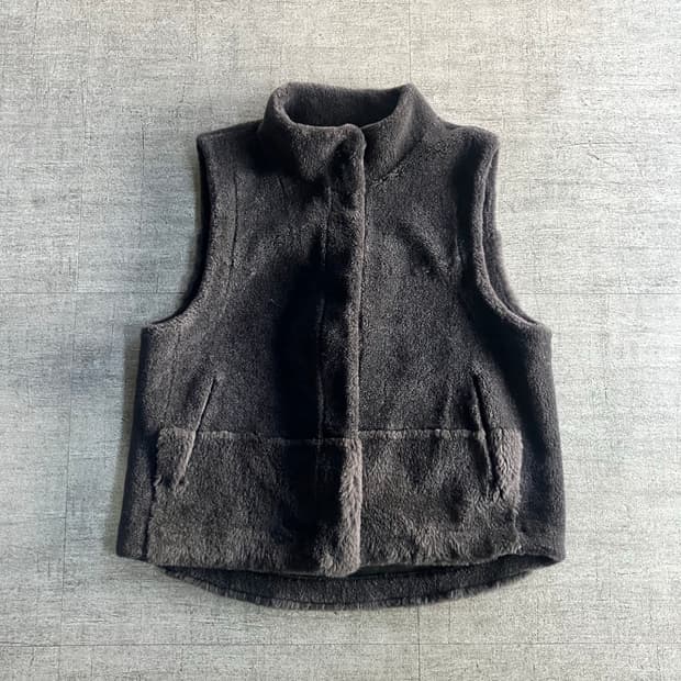 일본빈티지 Esive 올드스쿨아메카지 무스탕베스트조끼