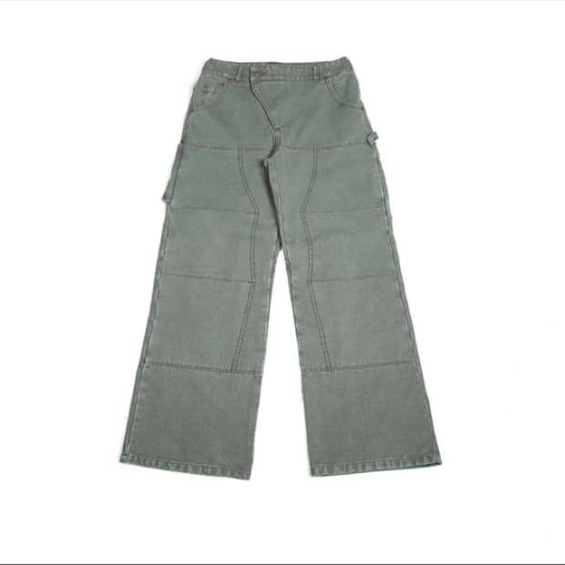 글랙 리버스 더블니 팬츠 올리브 색상 XL 사이즈 새상품