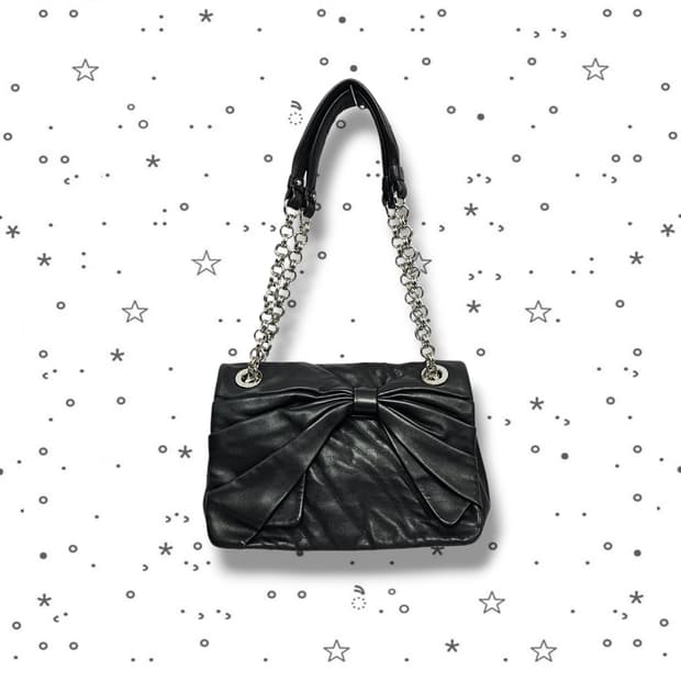 Nina Ricci 니나리치 리본 드레이프 플랩 백