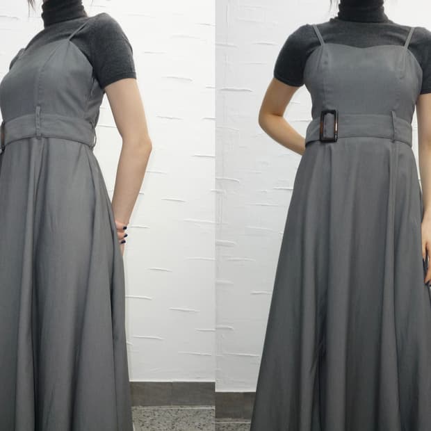 Belt detail dress