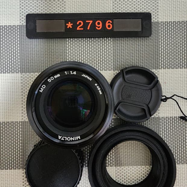 미놀타 AF 마운트 50mm 1.4 단렌즈