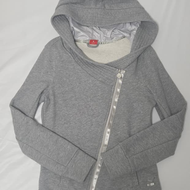 y2k vintage puma 빈티지 후드집업 GRAY