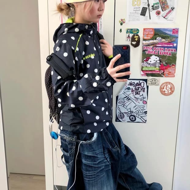 차일드매거진 도트 코디 세트 빈티지 아디다스