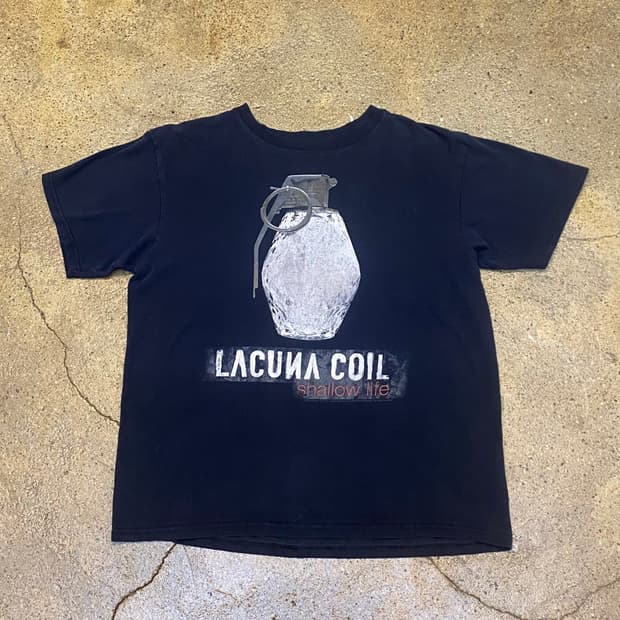 미국 빈티지 라쿠나코일 밴드 투어티 수류탄 포인트 락티셔츠 반팔티