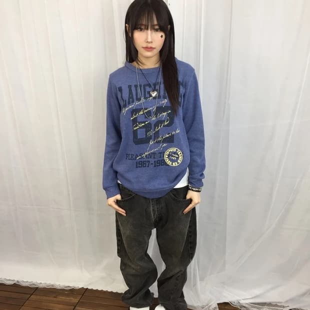 Jpn Laughing 62 Blue Sweatshirt