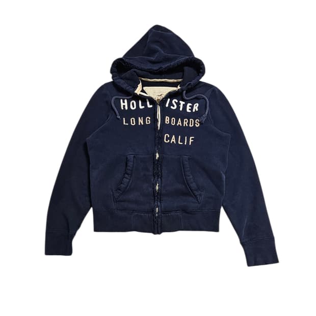 홀리스터 자수 로고 후드집업