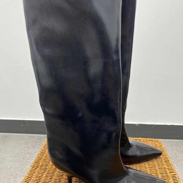 Zara 하이부츠 블랙 39 245